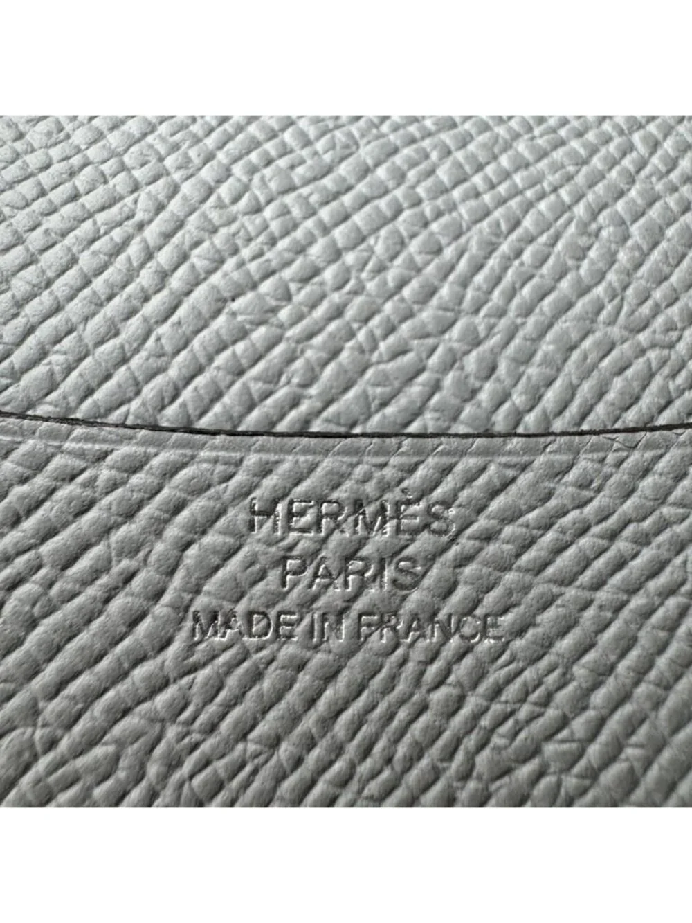 Hermes Agenda GM Notebook Cover Silver Epsom